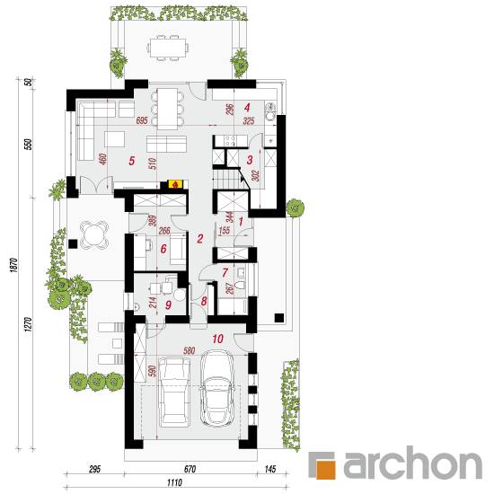  Maja lõhiskellukates (G2) 1. korruse plaan